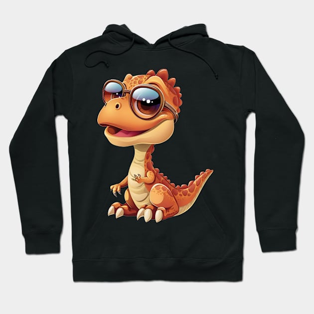 Cute Little Dinosaur Hoodie by Obotan Mmienu